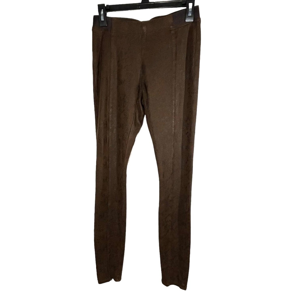 Dear John Womens Brown Leggings Pants Straight Leg Elastic Waist 4/27 30" Inseam